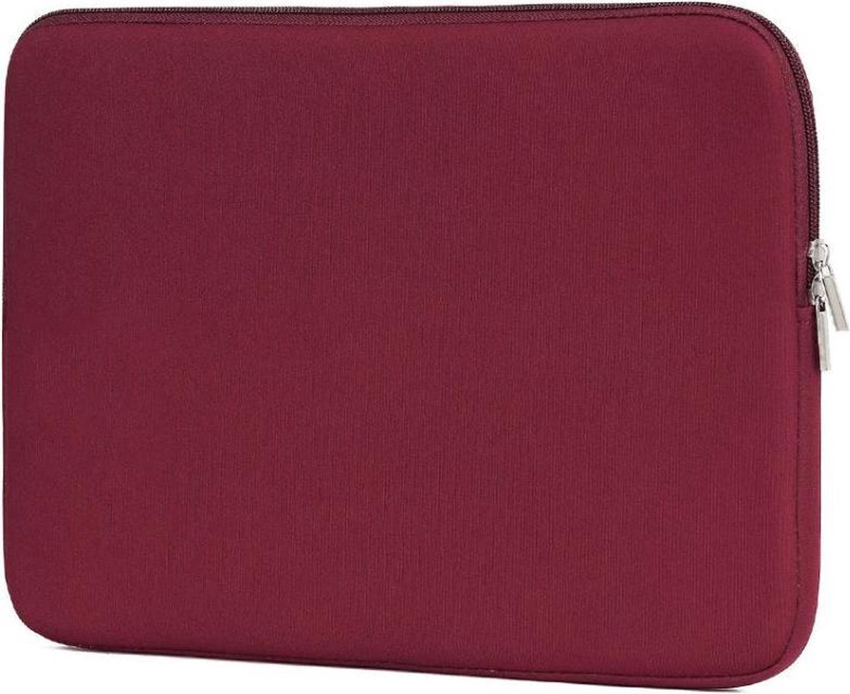 Tech Supplies | Neopreen Soft Sleeve Voor de Apple Macbook Air / Pro (Retina) 13 Inch – 13.3” Laptop Bordeaux rood